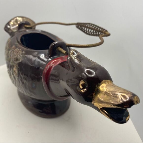 Vintage Japanese Redware Duck‐Kettle / Teapot - Picture 3 of 7